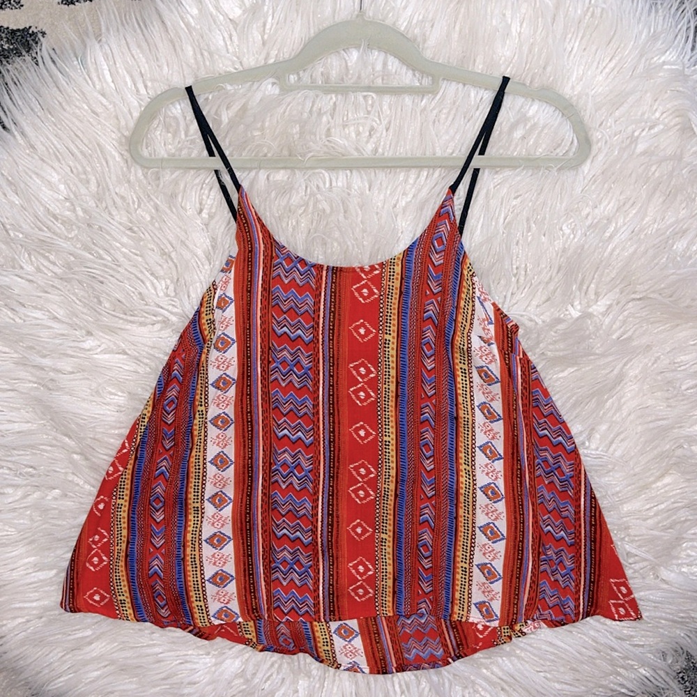 Fun & Flirt Aztec Cropped Tank